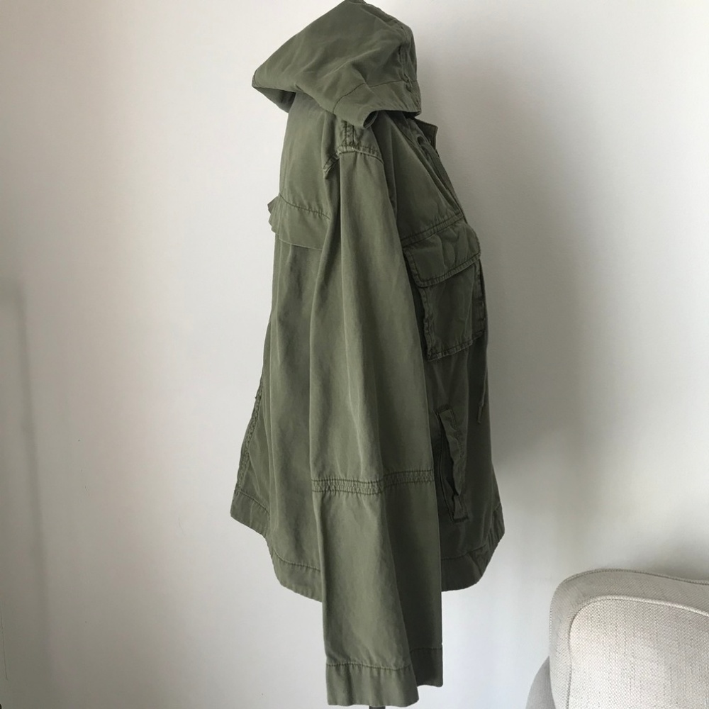 Free People Olive Green Tie Up Jacket - Picture 3 of 4
